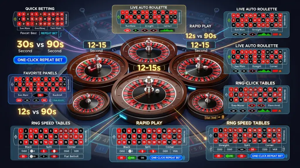 Fast Roulette Games Online: Quick Betting, Live Auto Roulette, and Rapid Casino Play